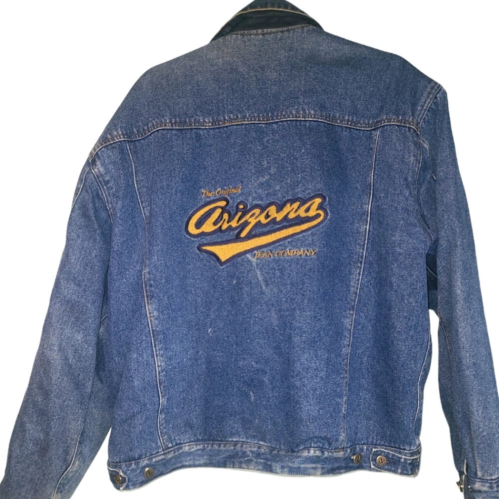 Vintage Men's Arizona Jean Company Denim Reversible Jacket XL